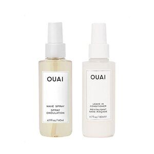 OUAI Leave-In Conditioner + Wave Spray Bundle